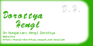 dorottya hengl business card